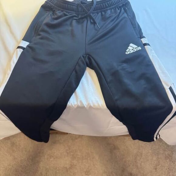 adidas Other - Adidas Brand, Black & White Drawstring Athletic Pants, Boys Large, Kids Clothing